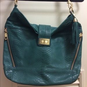Rebecca Minkoff genuine leather teal purse